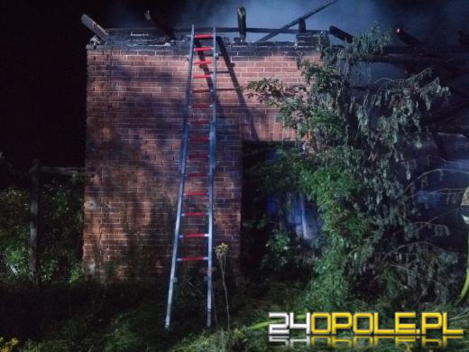 Pożar opuszczonej stodoły w miejscowości Wąsice