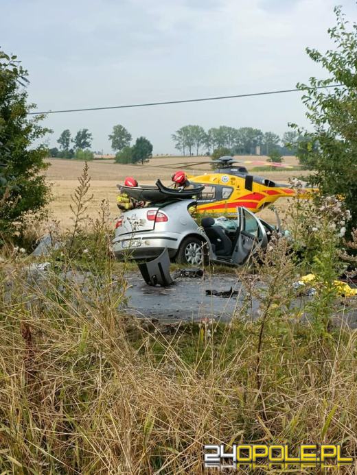 Wypadek na trasie Branice - Wódka. Lądował śmigłowiec LPR