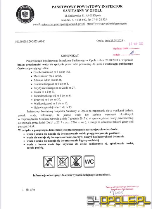 Złe wieści dla mieszkańców Grudzic. Woda niezdatna do spożycia!