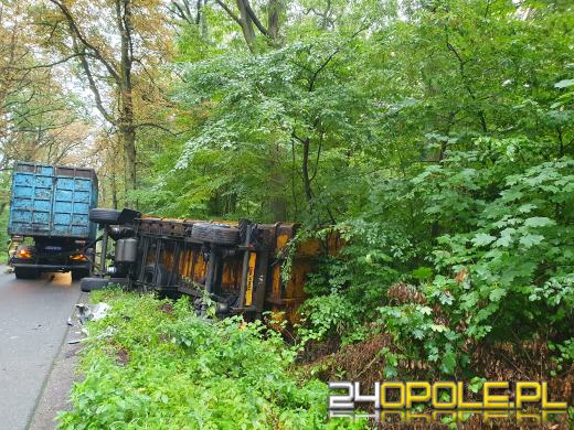 Dwa samochody ciężarowe zderzyły się w powiecie kluczborskim