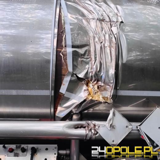 Dwa samochody ciężarowe zderzyły się w powiecie kluczborskim