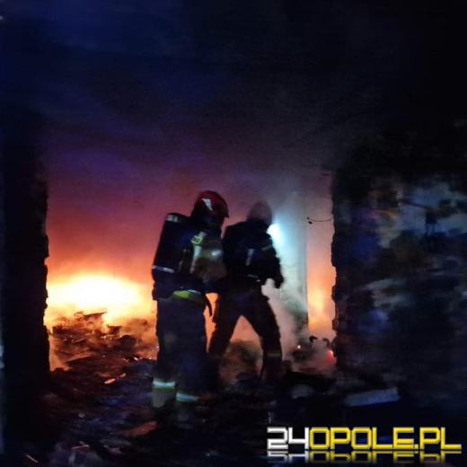 Nocna akcja strażaków w Kędzierzynie-Koźlu. Płonął pustostan