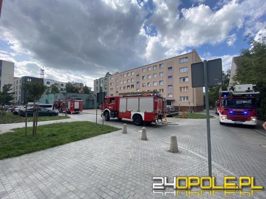 Akcja strażaków przy ulicy Żwirki i Wigury w Opolu