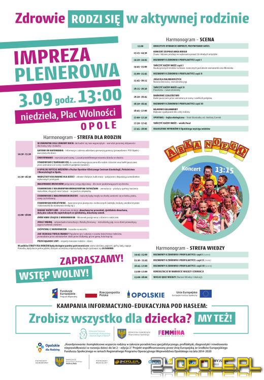 Trwa rodzinny piknik "Zdrowie RODZI SIĘ w aktywnej rodzinie"