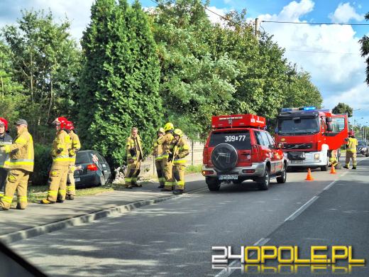 Stracił panowanie nad pojazdem i rozbił auto o ogrodzenie posesji