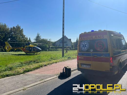Potrącenie rowerzystki na pasach. Lądował śmigłowiec LPR
