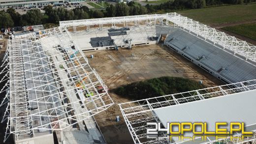 Stadion Opolski - spełnienie marzeń kibiców - rośnie jak na drożdżach