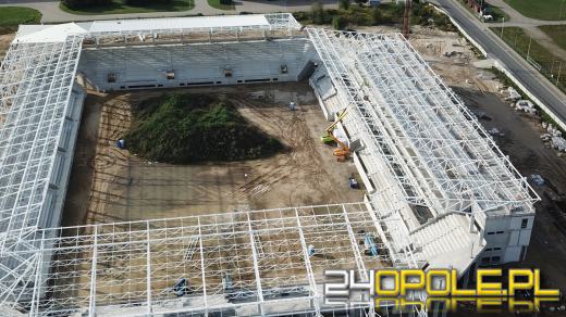 Stadion Opolski - spełnienie marzeń kibiców - rośnie jak na drożdżach