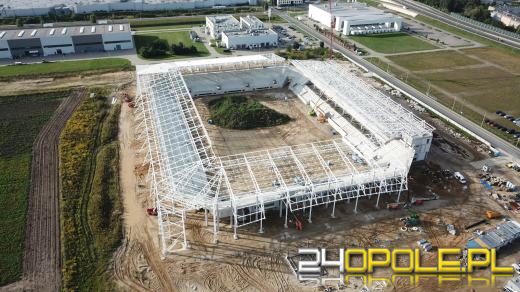 Stadion Opolski - spełnienie marzeń kibiców - rośnie jak na drożdżach