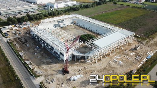 Stadion Opolski - spełnienie marzeń kibiców - rośnie jak na drożdżach