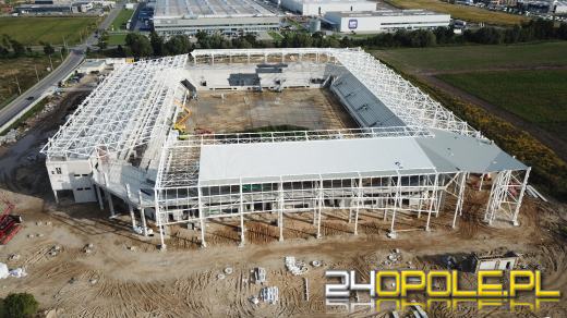 Stadion Opolski - spełnienie marzeń kibiców - rośnie jak na drożdżach