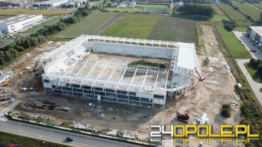 Stadion Opolski - spełnienie marzeń kibiców - rośnie jak na drożdżach