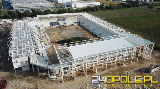 Stadion Opolski - spełnienie marzeń kibiców - rośnie jak na drożdżach