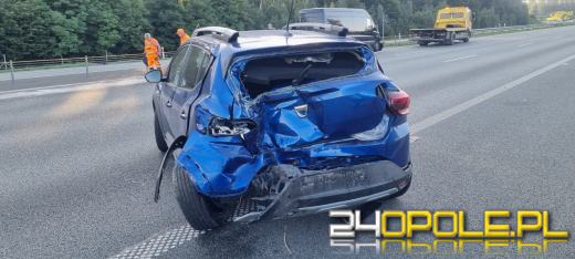 Wypadek na A4. Jedna osoba trafiła do szpitala 