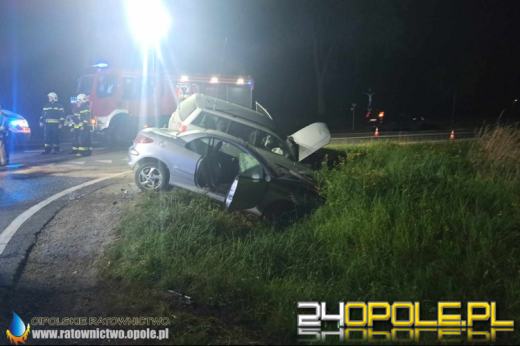 Zderzenie pojazdów w powiecie kluczborskim. Jedna osoba trafiła do szpitala