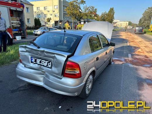 Kolizja kilku pojazdów na Nysy Łużyckiej w Opolu