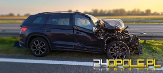 Wypadek na 203 km autostrady A4. Lądował śmigłowiec LPR