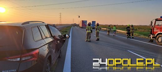 Wypadek na 203 km autostrady A4. Lądował śmigłowiec LPR