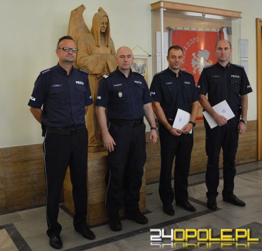 Aspirant Karol Głowala na podium w konkursie dyżurnych Opolszczyzny