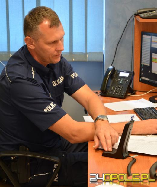 Aspirant Karol Głowala na podium w konkursie dyżurnych Opolszczyzny