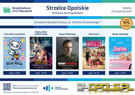 Bezgotówkowe Kino Objazdowe przyjeżdża do Strzelec Opolskich, Olesna i Świerczowa!