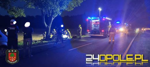 Jedna osoba ranna w wypadku w gminie Strzeleczki