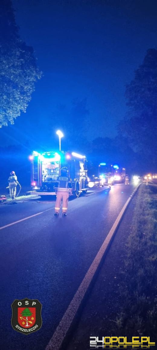 Jedna osoba ranna w wypadku w gminie Strzeleczki
