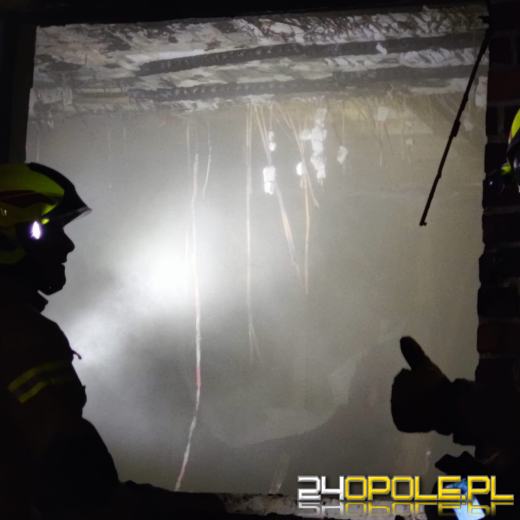 Pożar budynku jednorodzinnego w miejscowości Bażany