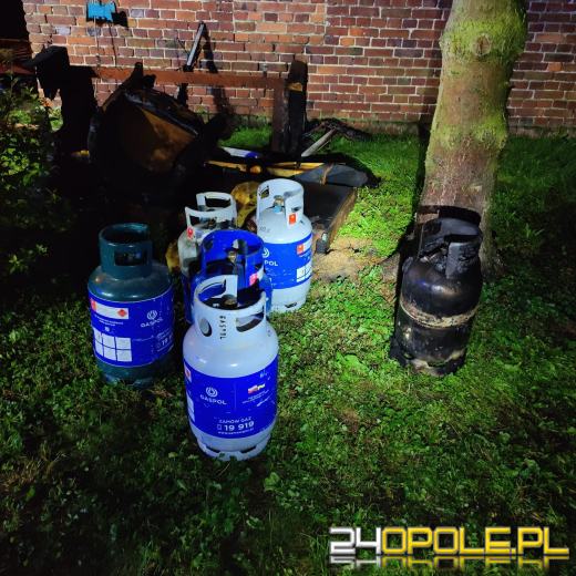 Pożar budynku jednorodzinnego w miejscowości Bażany