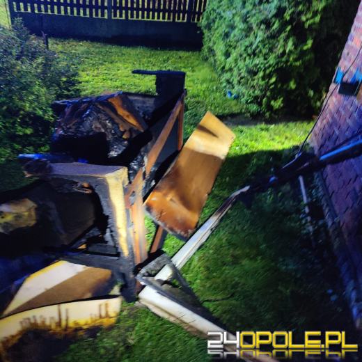 Pożar budynku jednorodzinnego w miejscowości Bażany