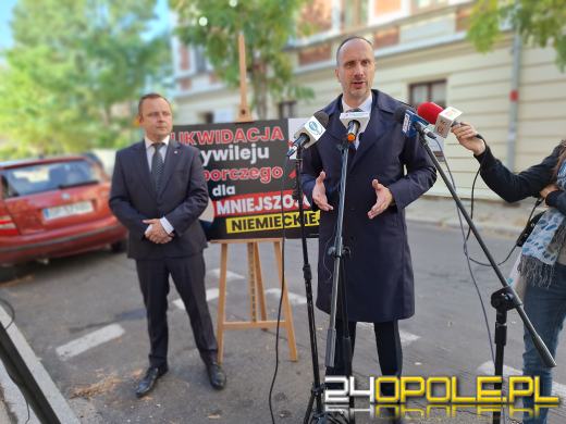 Janusz Kowalski deklaruje pozbawienie Mniejszości Niemieckiej przywileju wyborczego