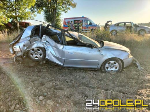 Nie opanował Audi i dachował. 22-latek był pod wpływem amfetaminy