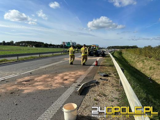 Wypadek na obwodnicy Czarnowąsów. Jedna osoba ranna, alkohol w tle