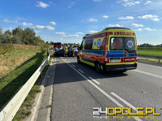 Wypadek na obwodnicy Czarnowąsów. Jedna osoba ranna, alkohol w tle