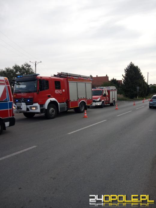 Bus uderzył w ogrodzenie posesji. Kierowca poszkodowany