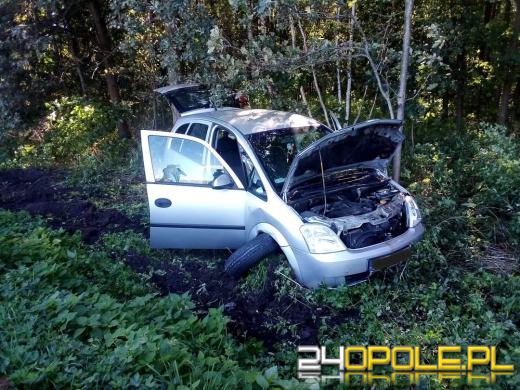 Wypadek z udziałem dwóch pojazdów w powiecie brzeskim