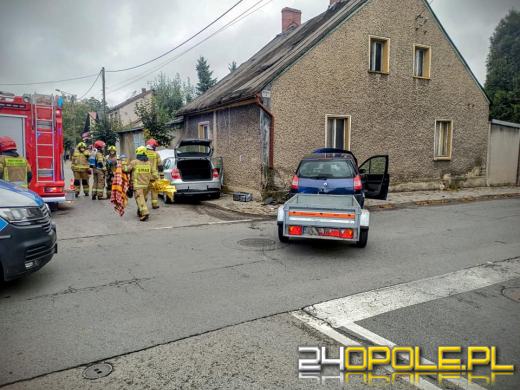 Niebezpieczne zdarzenie drogowe w Praszce