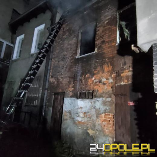 Pożar mieszkania w Kluczborku 