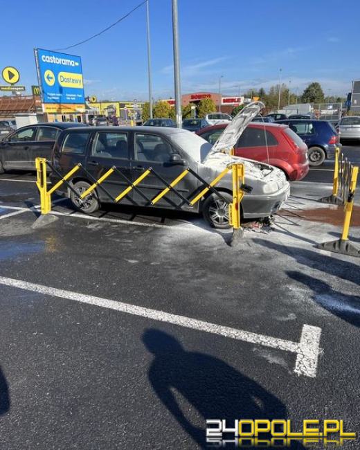 Pożar samochodu w Kędzierzynie-Koźlu