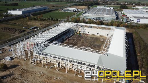 Stadion zabezpieczony na zimę. Budowa trwa