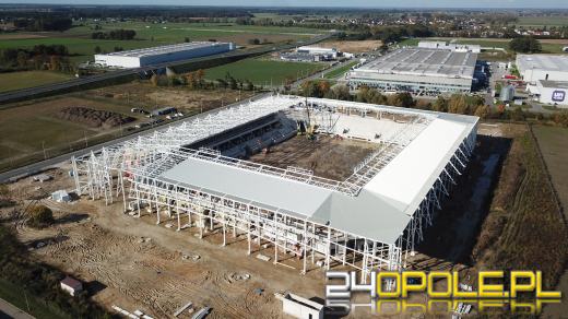 Stadion zabezpieczony na zimę. Budowa trwa