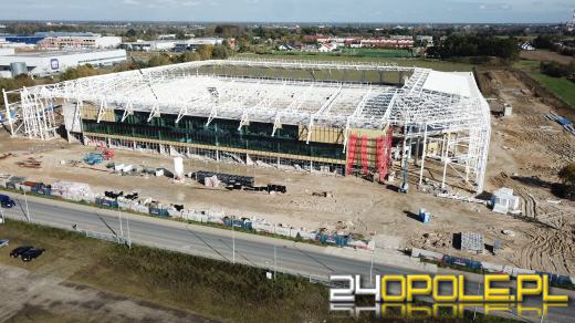 Stadion zabezpieczony na zimę. Budowa trwa