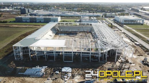 Stadion zabezpieczony na zimę. Budowa trwa