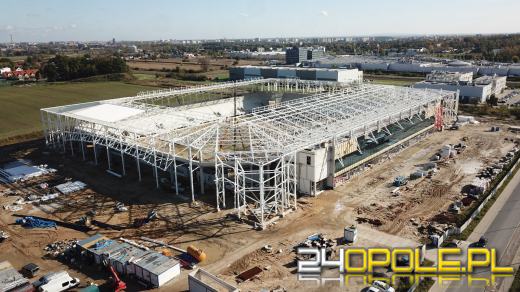 Stadion zabezpieczony na zimę. Budowa trwa