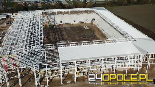 Stadion zabezpieczony na zimę. Budowa trwa
