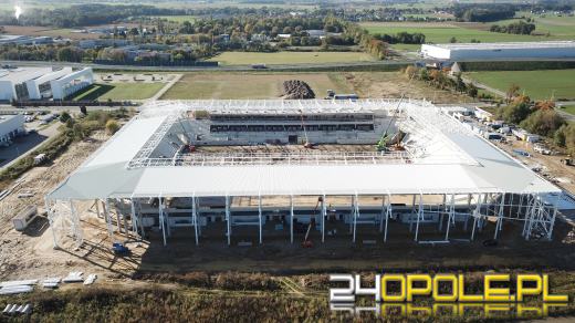 Stadion zabezpieczony na zimę. Budowa trwa