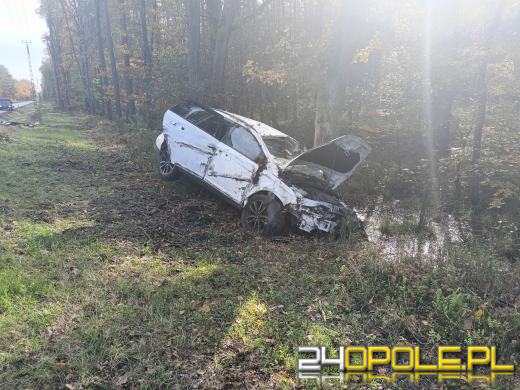 Zderzenie samochodu osobowego z ciężarowym w Kolonowskiem