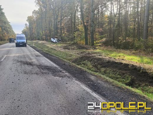 Zderzenie samochodu osobowego z ciężarowym w Kolonowskiem