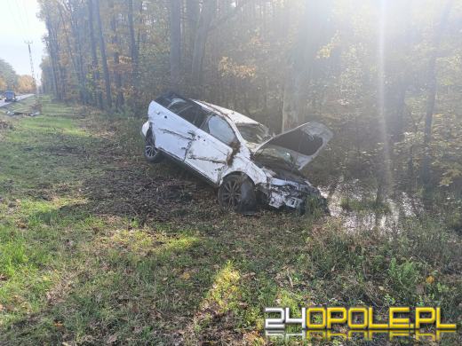Zderzenie samochodu osobowego z ciężarowym w Kolonowskiem