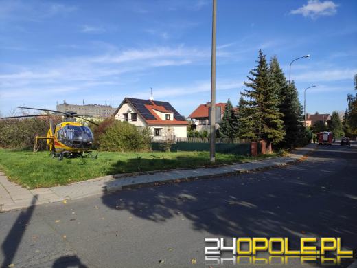 Akcja służb na Sosnowej w Opolu. Lądował śmigłowiec LPR